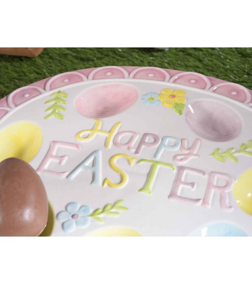 "Happy Eastter" Keramikhalter Gericht - - -