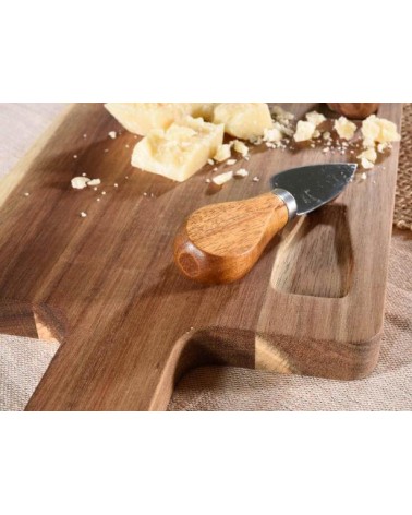 Set von 4 Stcs Acacia -Holzschneidebrett mit 3 Besteck -