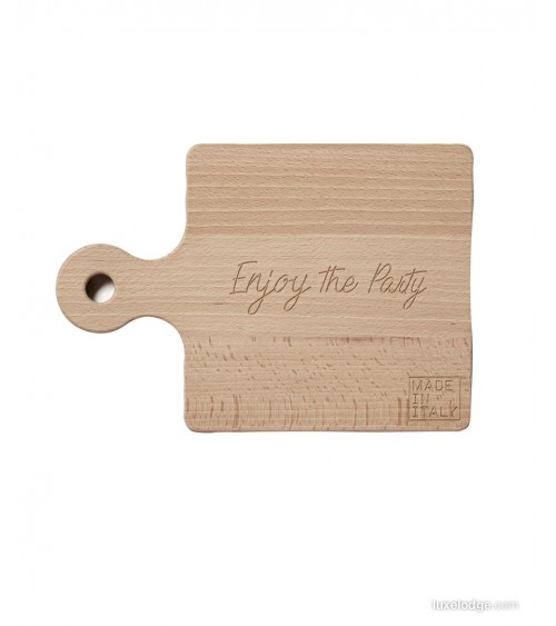 Wood cutting board "Enjoy the party" - Made in Italy -