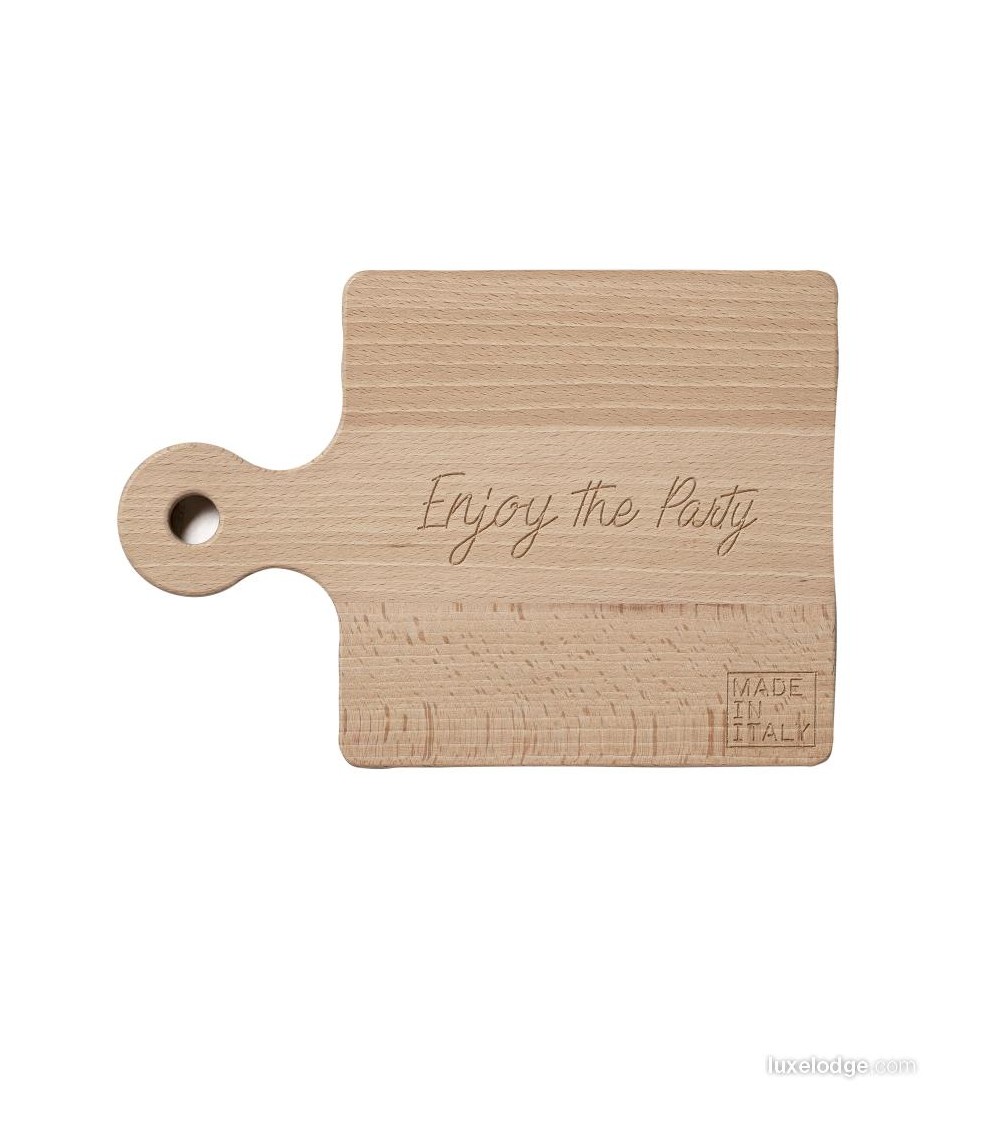 Wood cutting board "Enjoy the party" - Made in Italy -