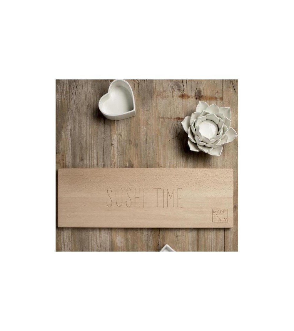 "Sushi Time" beech cutting board - natural elegance for your table -