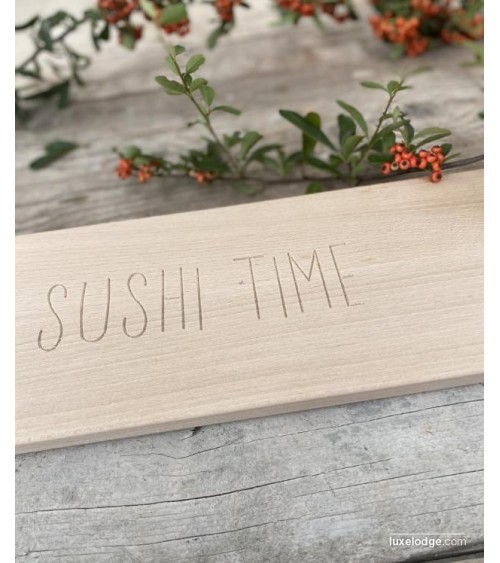 "Time de sushi" Beech Bown Board - Élégance naturelle pour votre table -