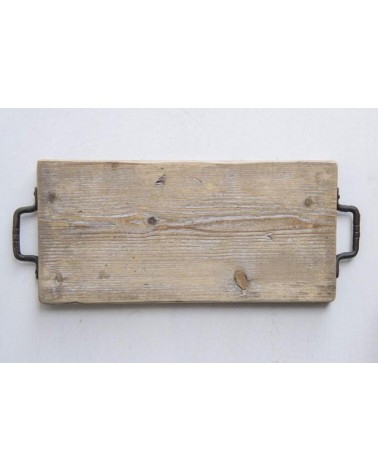 Vintage -style wooden tray with two handles - made in Italy -