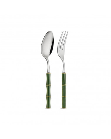 Bamboo -Set 2 PCs zum Servieren - Neva Creative Besteck - Grün
