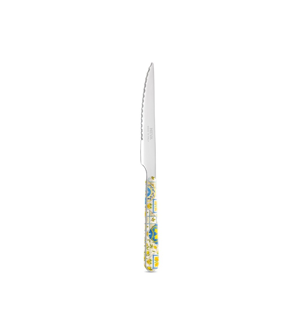 Coltello - Maiolica Sicilia - Neva Posateria Creativa - 