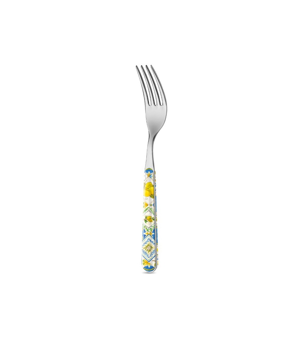 Forchetta - Maiolica sicilia - Neva Creative Cutlery -