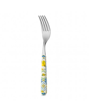 Forchetta - Maiolica sicilia - Neva Creative Cutlery -