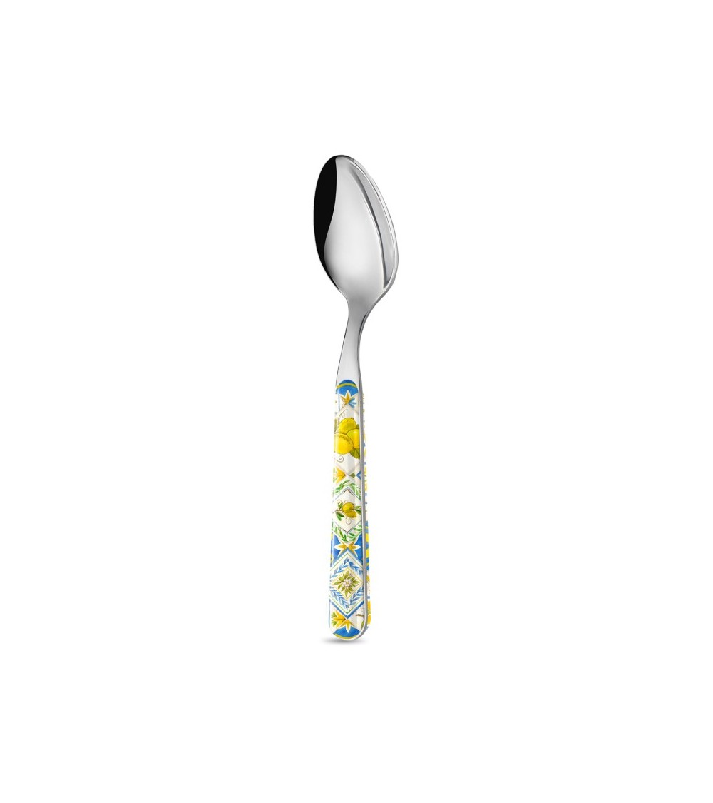 Cucchiaio Maiolica Sicilia - Neva Posateria Creativa - 