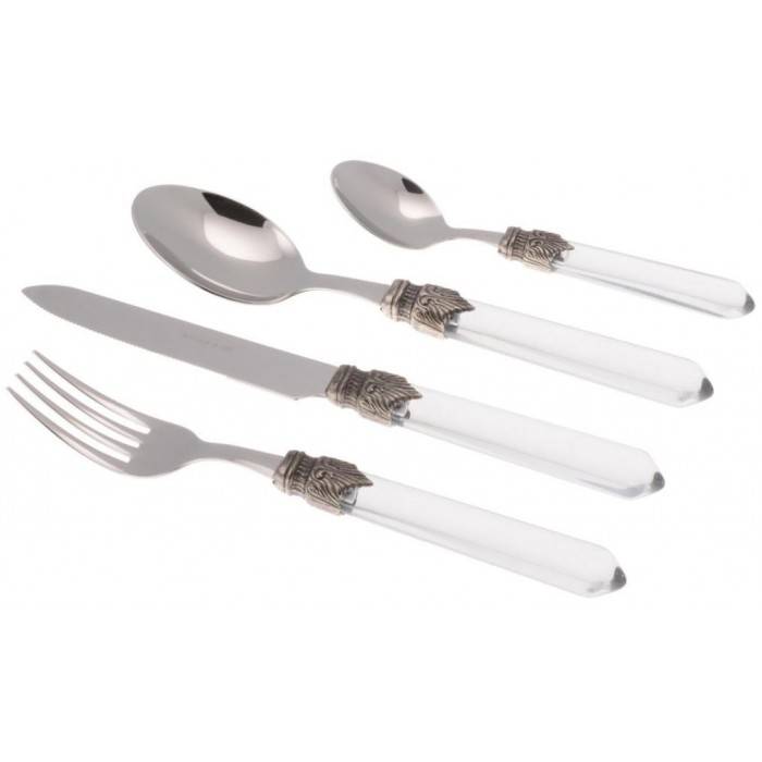 Couverts Colorés Rivadossi - Coffret Venise 24pcs - Transparent -