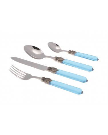 Rivadossi Farbiges Besteck - Venedig Set 24tlg - Transparent - 