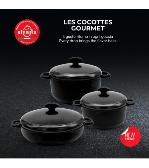 Les Cocottes: Batteria 5pz Pentole Premium Induzione Antiaderenti Made in Italy - 