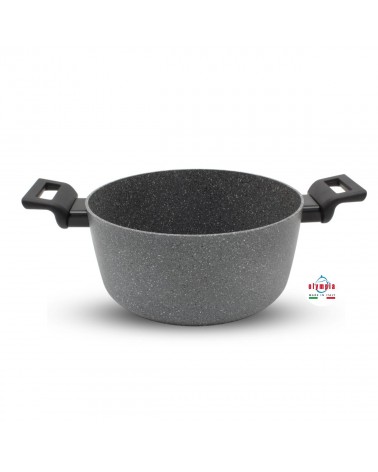 Rocher Plus Casseruola Alluminio cm 24 due manici - Olympia - 