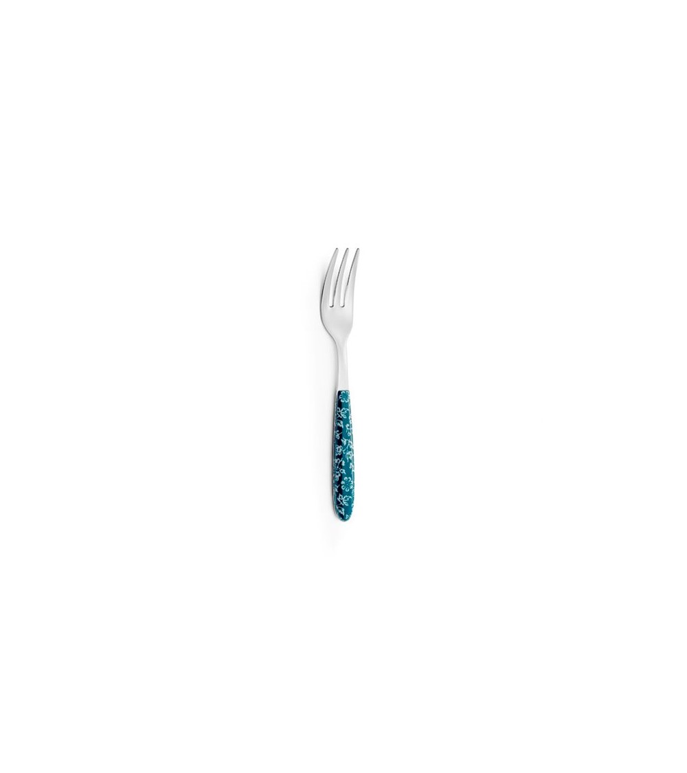 Forchettina Dolce Vero Flowers Blu - Eme Posateria - 