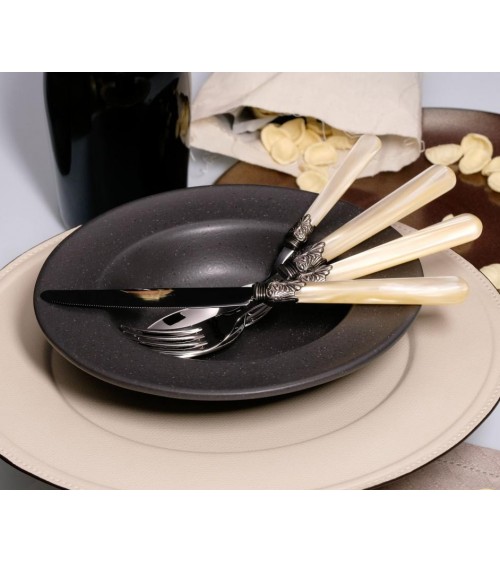 Set 16pcs Elena Rivadossi Sandro Mother of Pearl Cutlery -  -