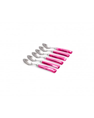 Rivadossi Sandro : Giada Cucchiaino Caffe'- Posate Moderne - colore rosa