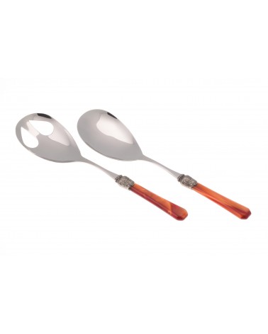 Rivadossi Sandro - Penelope Set 2PZ -Salat Besteck - Mutter von Perle Edelstahl -