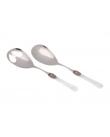 Rivadossi Sandro - Penelope Set 2PZ -Salat Besteck - Mutter von Perle Edelstahl -