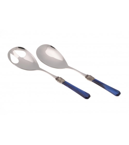 Rivadossi Sandro - Penelope Set 2pz Posate da Insalata - Acciaio Inox Madreperla - 