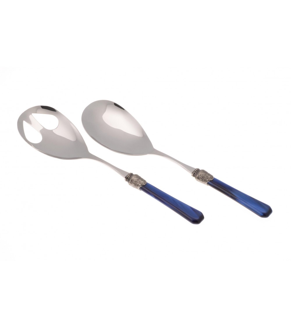 Rivadossi Sandro - Penelope Set 2pz Posate da Insalata - Acciaio Inox Madreperla - 