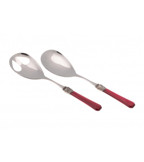 Rivadossi Sandro - Penelope Set 2pz Posate da Insalata - Acciaio Inox Madreperla - 