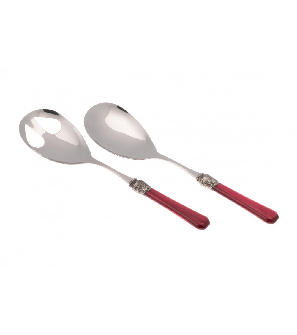 Rivadossi Sandro - Penelope Set 2pz Posate da Insalata - Acciaio Inox Madreperla - 