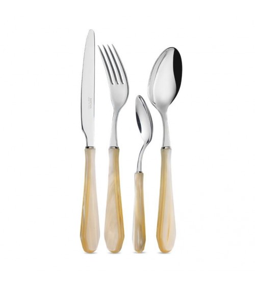 Neva Posateria Creativa - Venezia Madreperla - Set 24 Pz per sei persone - 