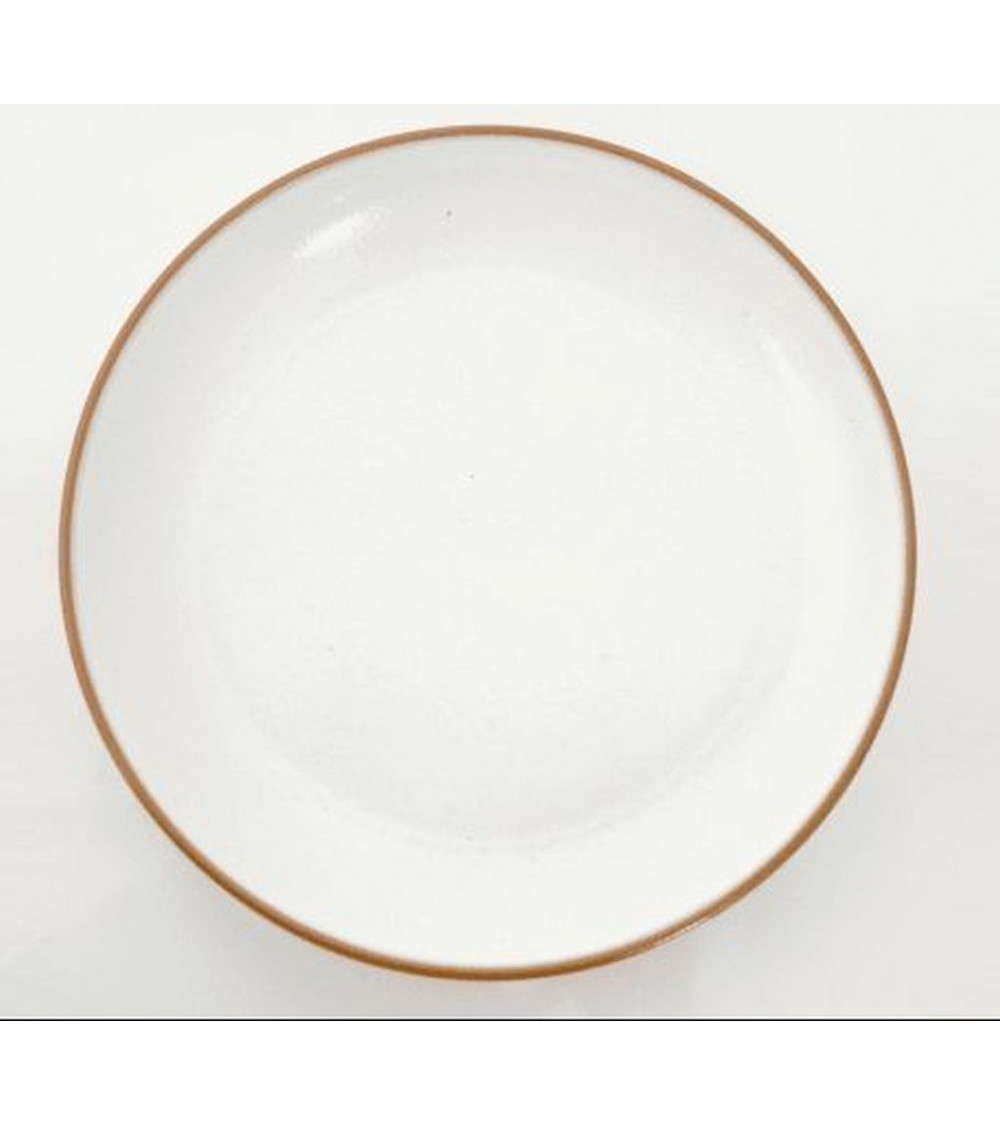 Altea farbige Böden in Steinzeug 23,50 cm - Made in Italien - weiße glänzende Milch