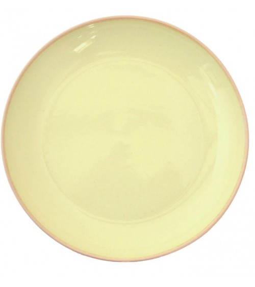 ALTEA COLORED PLASS PLACE EN PIOLWARE 23,50 cm - Fabriqué en Italie - Jaune de citron brillant