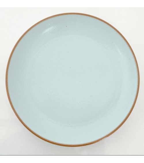 Piatto Piano Colorato Altea in Gres Cm 23,50 – Made in Italy - Azzurro Lucido