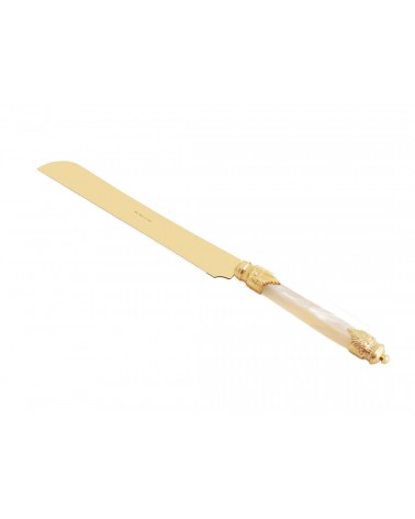 Arianna Oro Cake Knife par Rivadossi Sandro - Fabriqué en Italie -