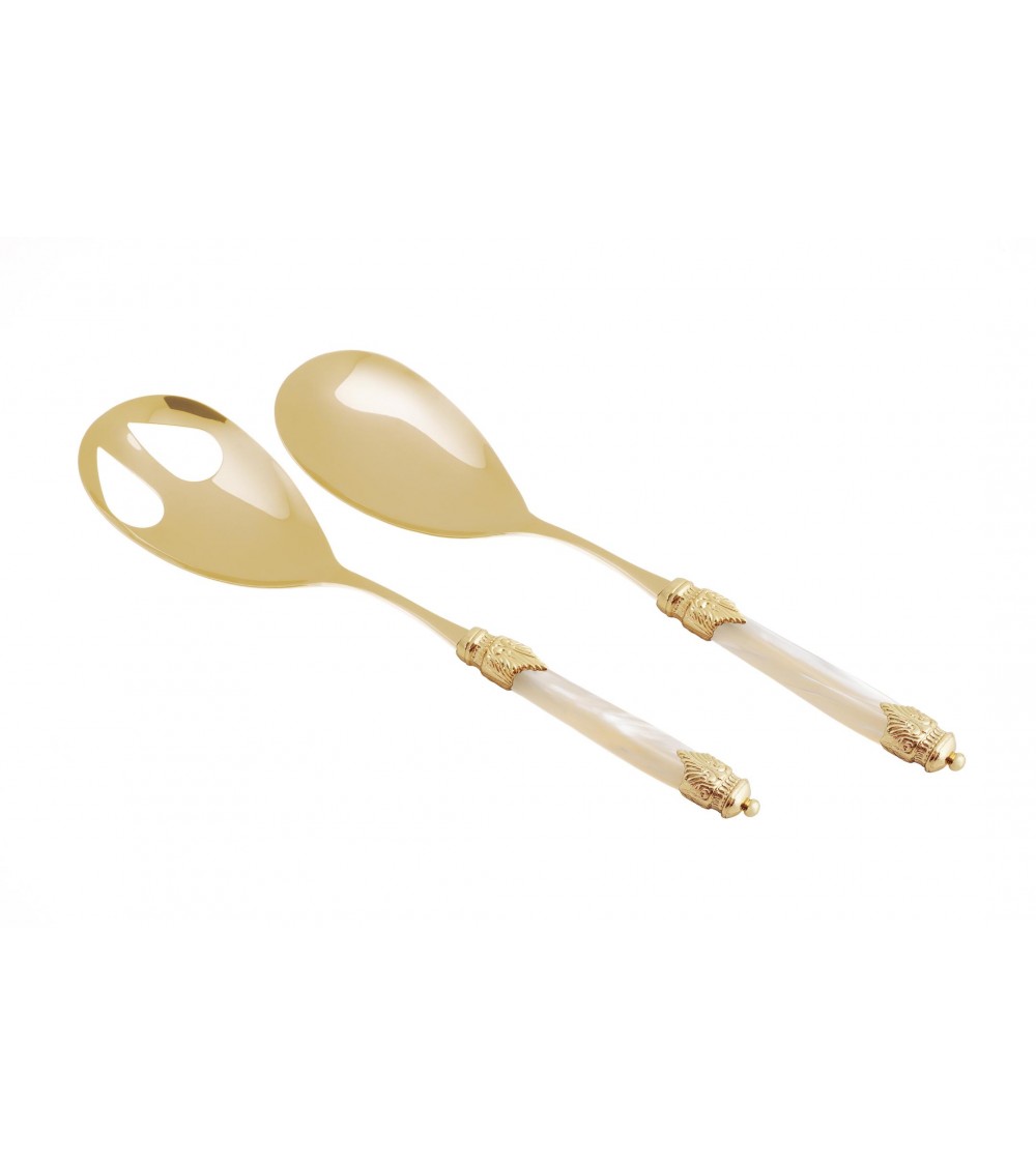 Case de paire Salade de luxe PVD Gold - Arianna Rivadossi Sandro - Set 2 morceaux - Ivory Cream