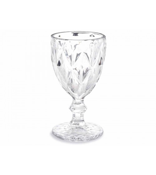 Réglez 12 verres en verre transparent en verre travaillé 250 ml | Modalyssa - élégant