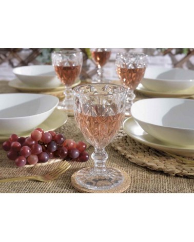 Set 12 Gläser transparentes Glas Glas 250 ml -