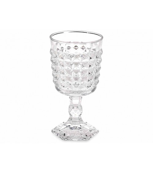 Copy of set 12 glasses transparent glass cup worked 250 ml -