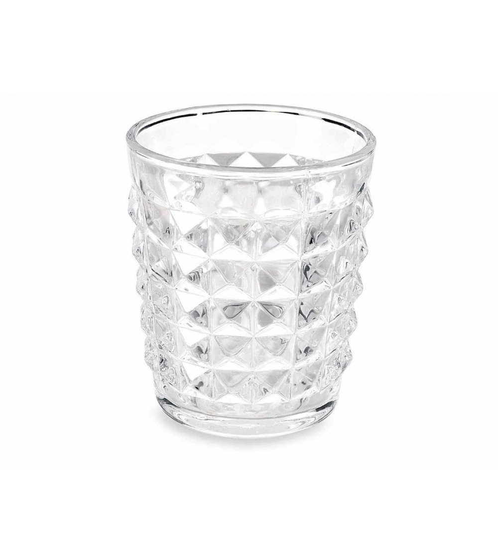 Set 6 Gläser Wasser transparentes Glas 250 ml - Vintage -Stil -