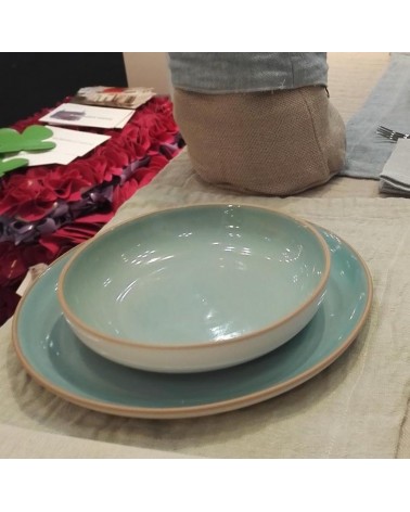 Altea colored floors in stoneware 23.5 cm - made in Italy -