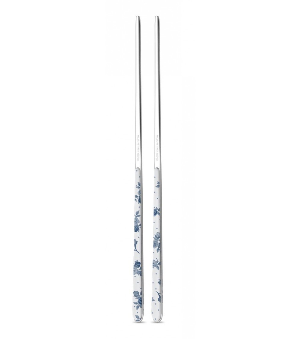 Coupes chinoises en acier inoxydable décoré - Modèle de roses - Neva Creative Cutlery -