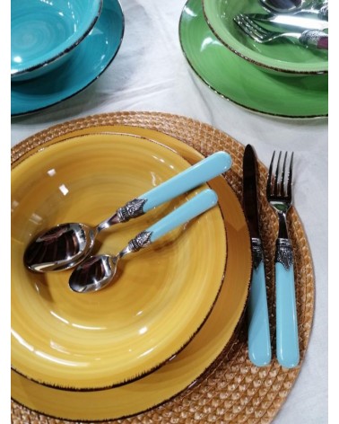 Set Posate Colorate CLASSIC Rivadossi Sandro – 48 pezzi Eleganti e Chic 100% Made in Italy - 