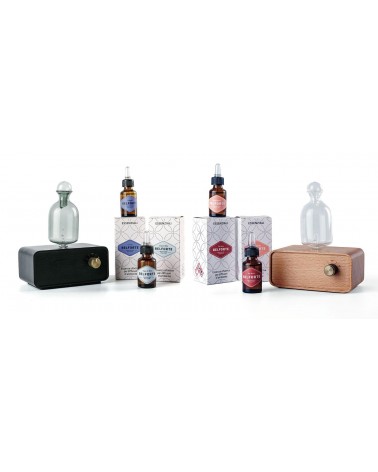 Diffusore Olii Essenziali Puri - Ampolla Retrò – Design Elegante e Diffusione Senza Acqua - 