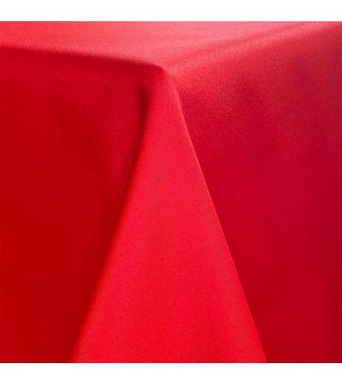 Tovaglia Antimacchia e Antistiro Liscio | Tinta Unita Made in Italy | Modalyssa - rosso