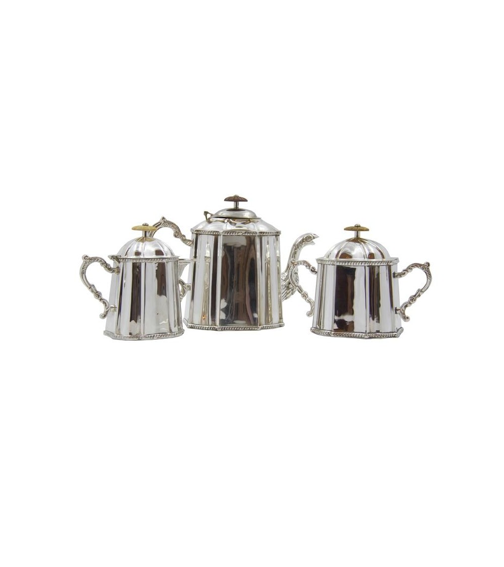 Teiera, Latte e Zuccheriera Set 3pezzi in Argento Silver Sheffield - 