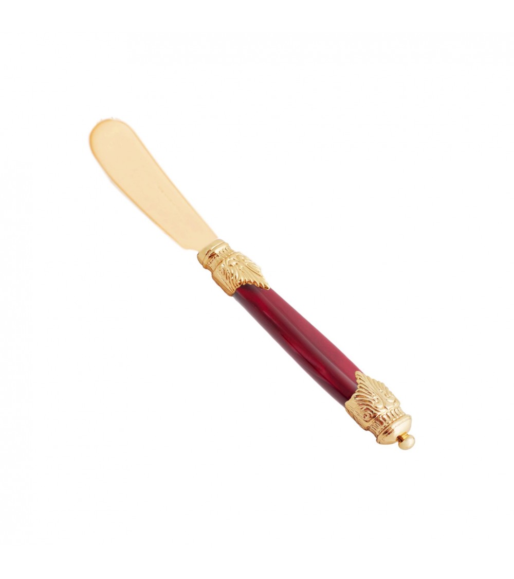 Butterstreicher 18/10 Edelstahl Perlmutteffekt Arianna Gold - Luxusbesteck Made in Italy Rivadossi Sandro -