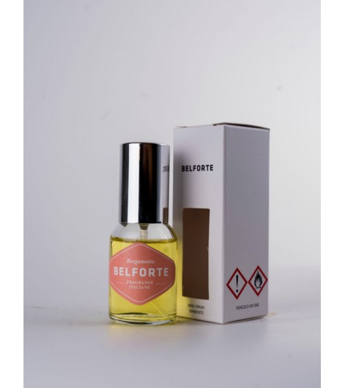 Set 2 Mini Spray Ambiente 20 ml:  1pz Bergamotto + 1pz Lino Bianco, Fragranze Portatili Casa e Auto - 