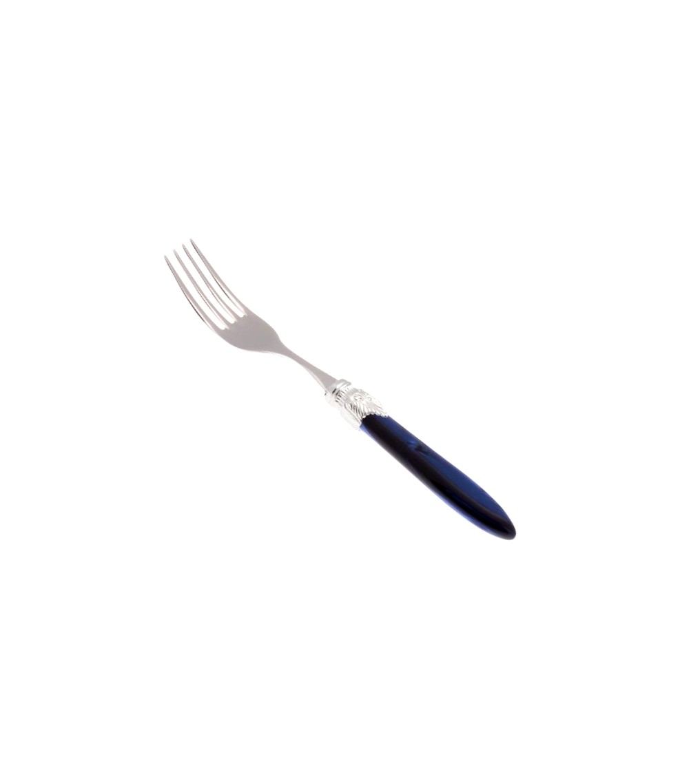 Tafelgabel-Set, 6-teilig, Griff aus Laura-Silber, Perlmutt - 