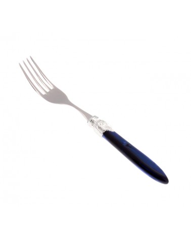 Tafelgabel-Set, 6-teilig, Griff aus Laura-Silber, Perlmutt - 