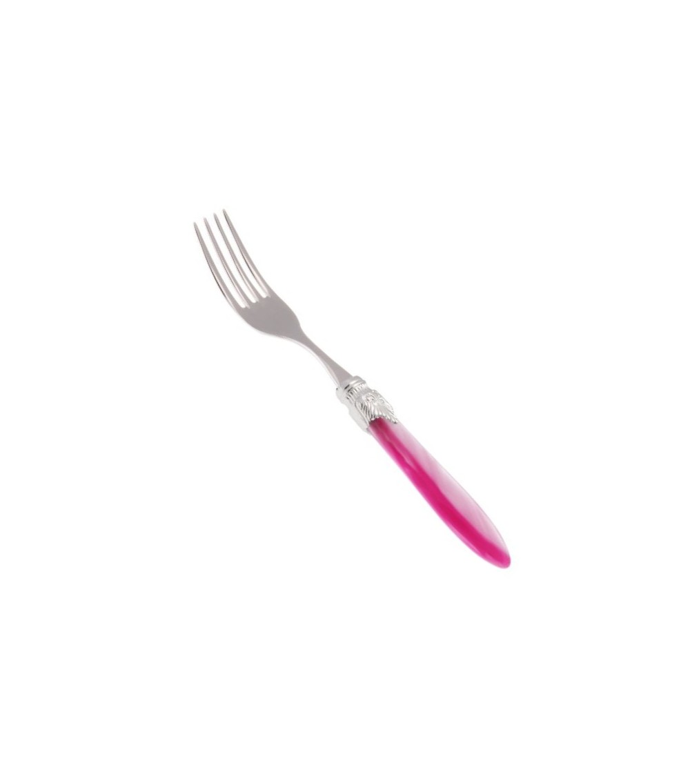 Tafelgabel-Set, 6-teilig, Griff aus Laura-Silber, Perlmutt - 