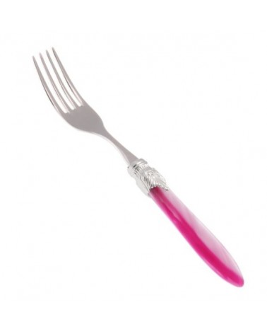 Forchetta Tavola Set 6 pz Laura Argento Manico Madreperlato - 