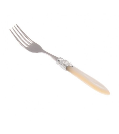 Tafelgabel-Set, 6-teilig, Griff aus Laura-Silber, Perlmutt - 