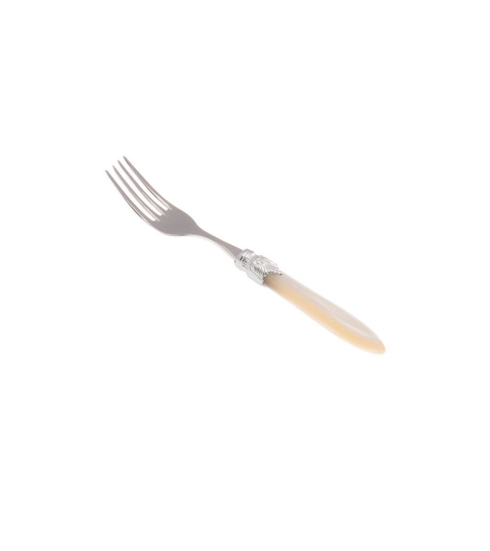 Tafelgabel-Set, 6-teilig, Griff aus Laura-Silber, Perlmutt - 