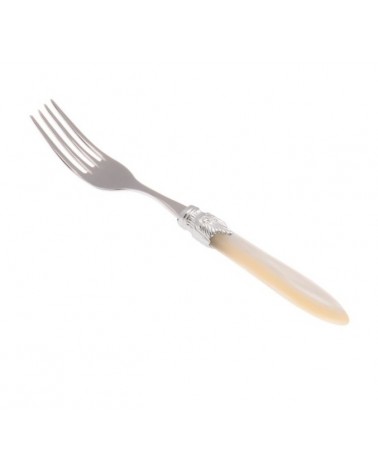 Tafelgabel-Set, 6-teilig, Griff aus Laura-Silber, Perlmutt - 